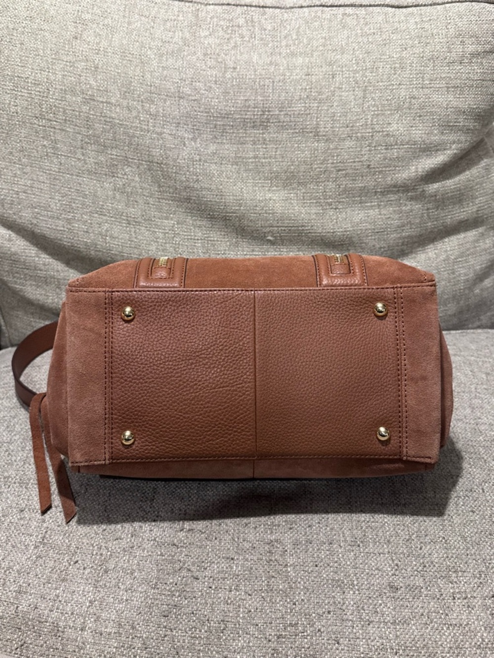 Aimee Kestenberg - Suede & Leather Satchel - Brown - Picture 4 of 16